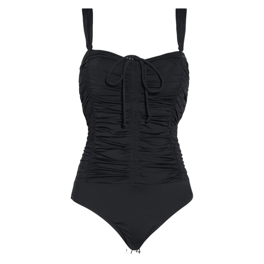 Jantzen One Piece Black Swimsuit Sweetheart Neck Bathing Suit Size 8 New w/Tags